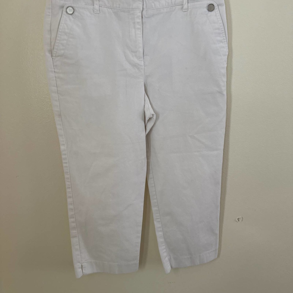 Talbots women’s white capris size 10 Petite